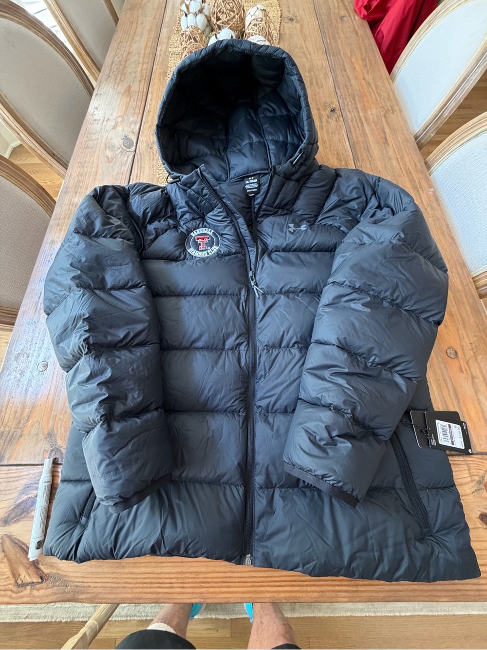 UNDER ARMOUR STORM 600 DOWN JACKET MENS XXL BLACK WITH LOGO NEW NO FLAWS